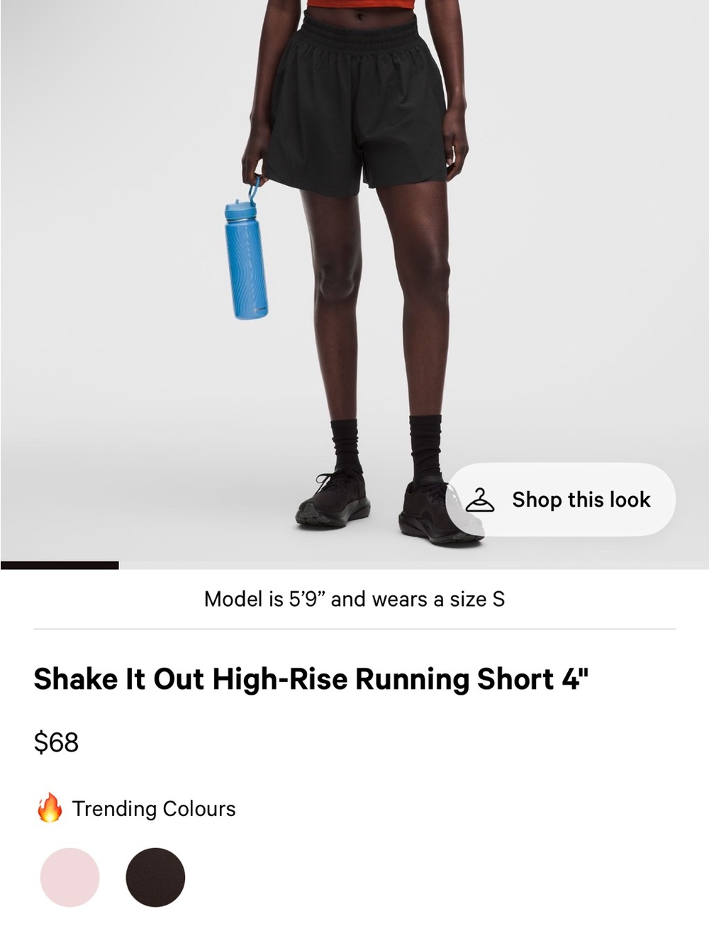 lululemon athletica Shake It Out High-Rise Running Shorts - Black